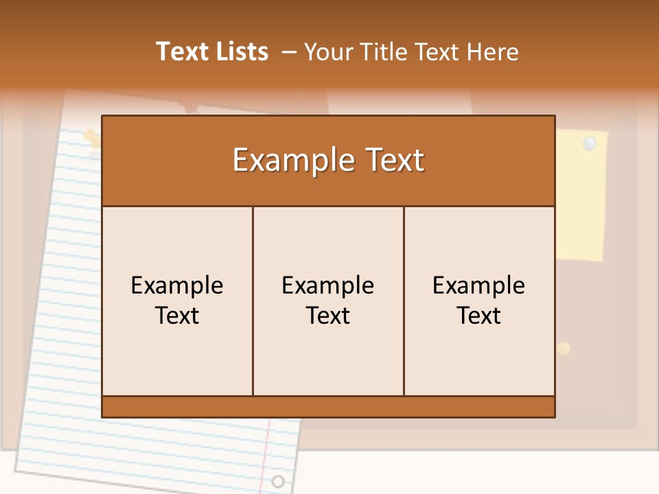 Cork Empty Reminder PowerPoint Template