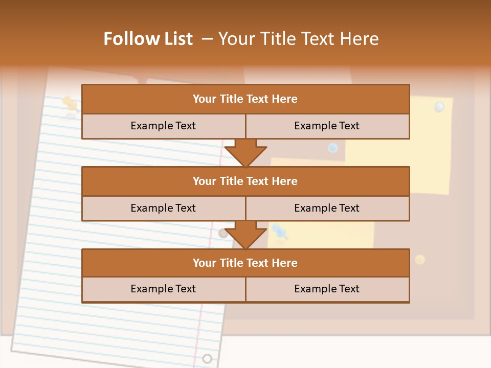 Cork Empty Reminder PowerPoint Template