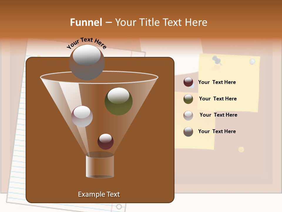 Cork Empty Reminder PowerPoint Template