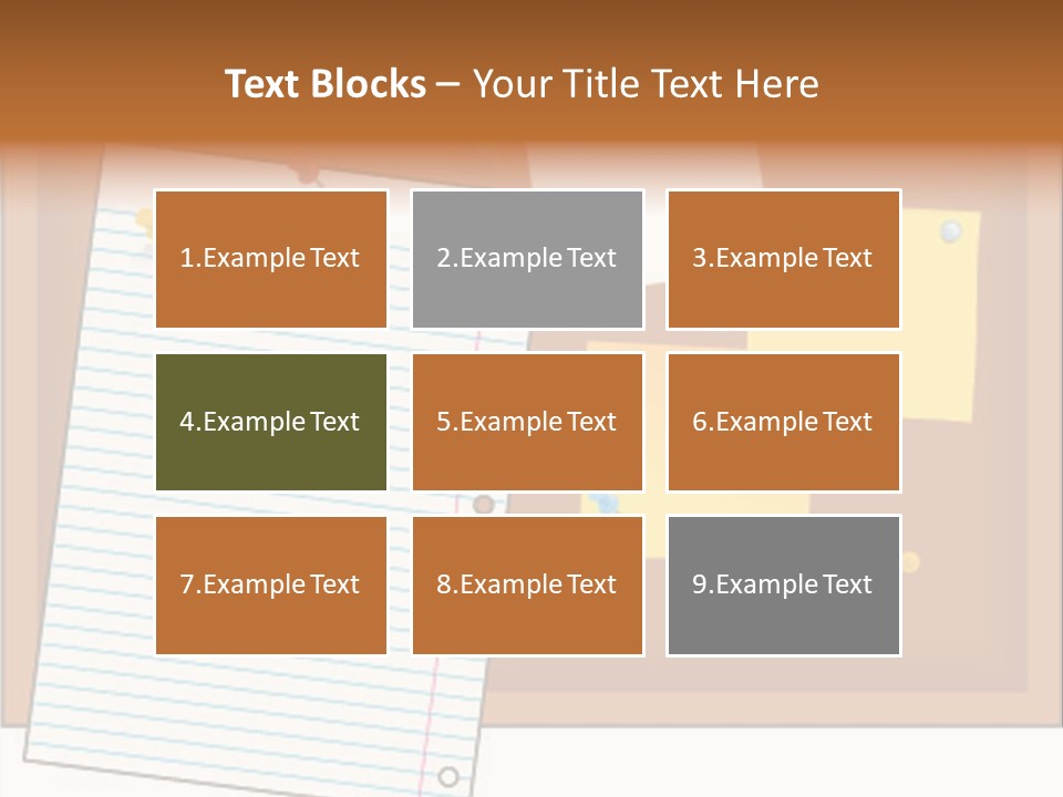 Cork Empty Reminder PowerPoint Template