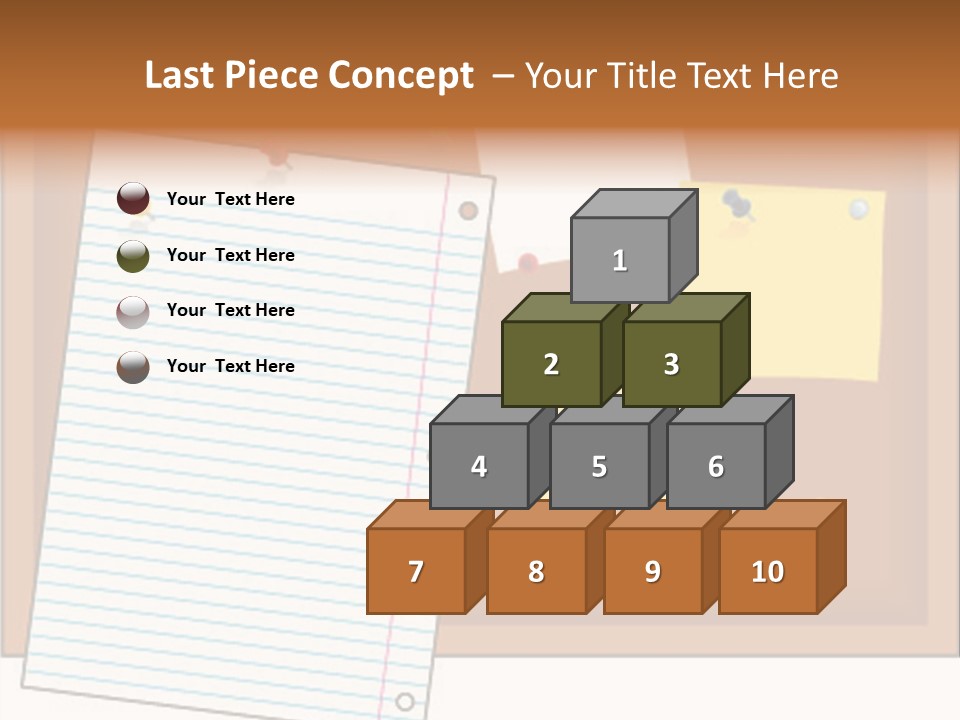 Cork Empty Reminder PowerPoint Template