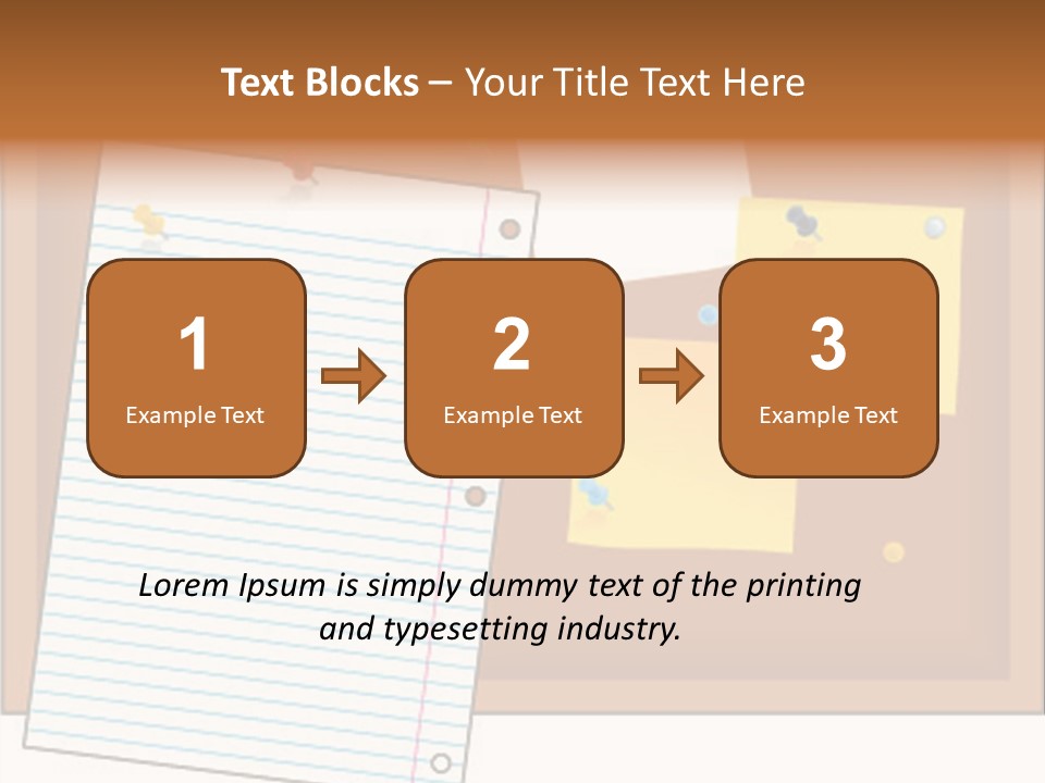 Cork Empty Reminder PowerPoint Template