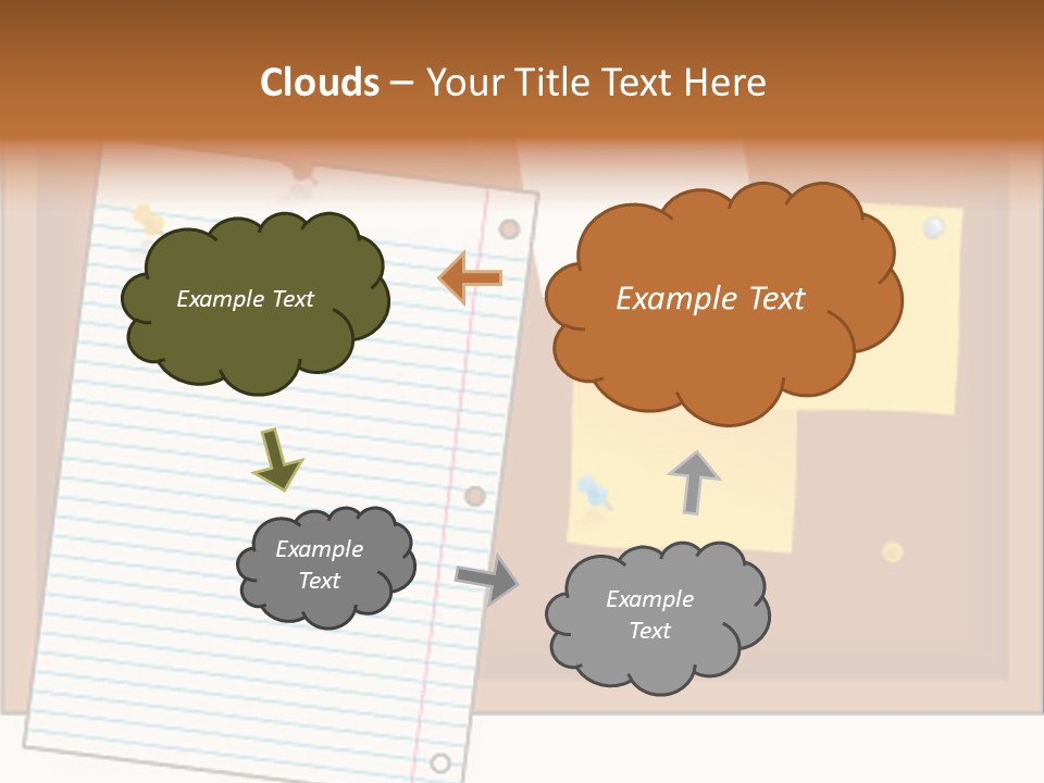 Cork Empty Reminder PowerPoint Template