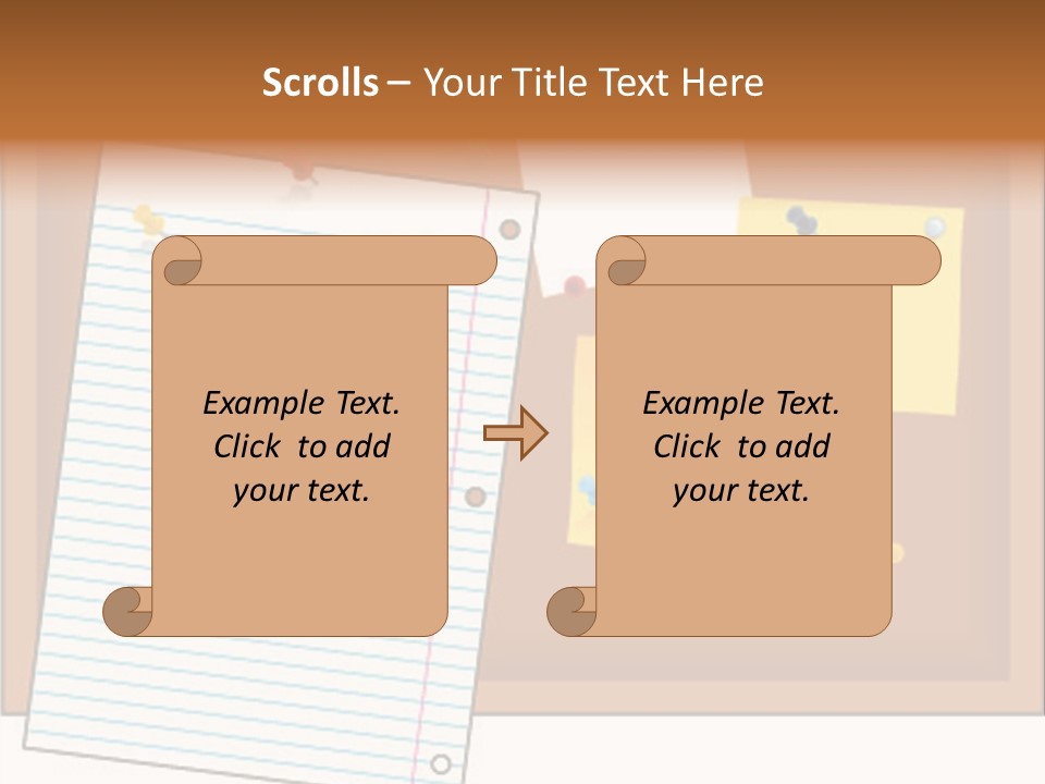 Cork Empty Reminder PowerPoint Template