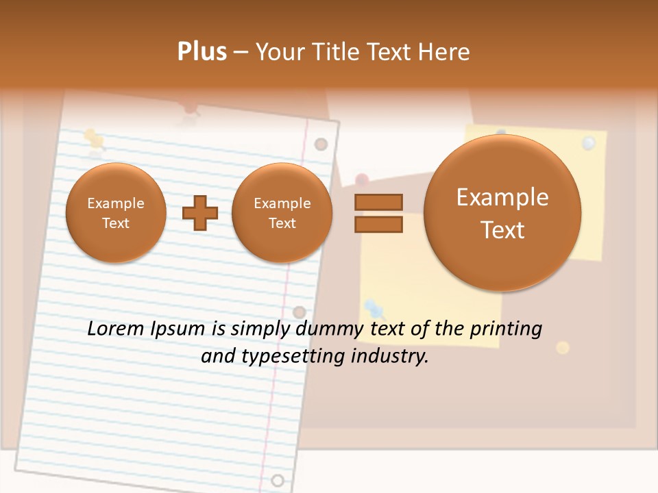 Cork Empty Reminder PowerPoint Template