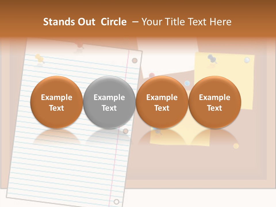 Cork Empty Reminder PowerPoint Template