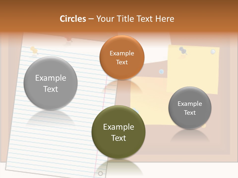 Cork Empty Reminder PowerPoint Template