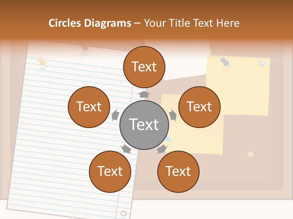 Cork Empty Reminder PowerPoint Template