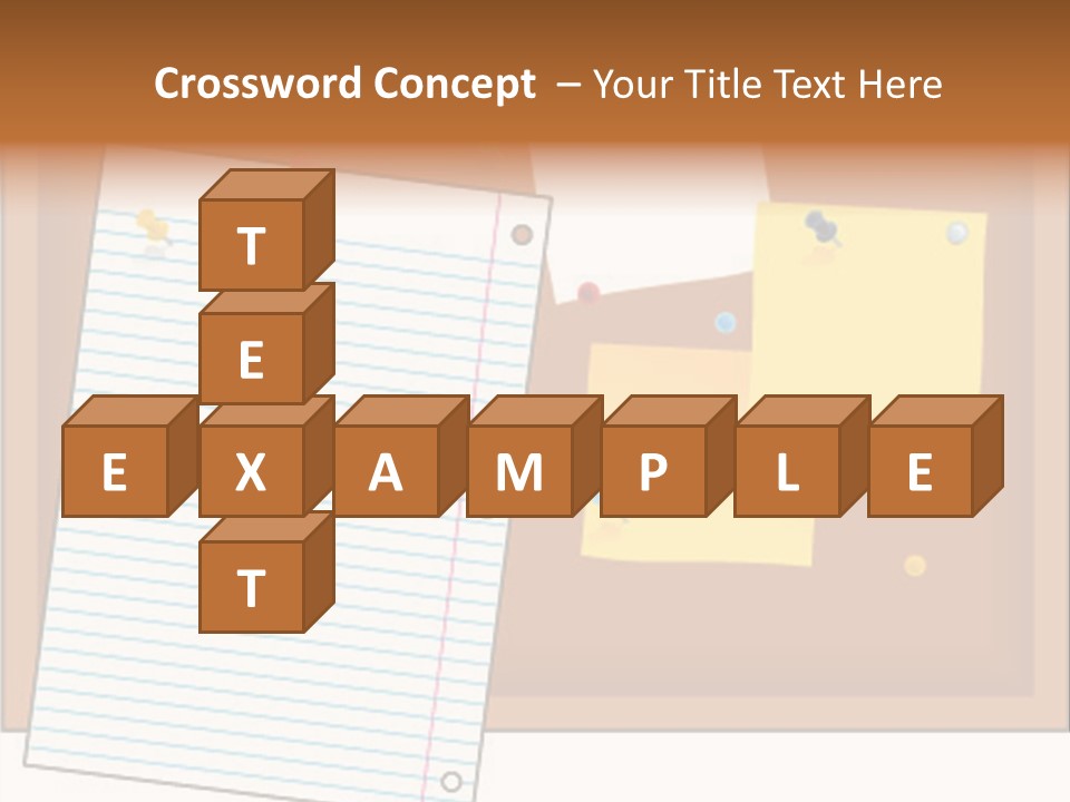 Cork Empty Reminder PowerPoint Template