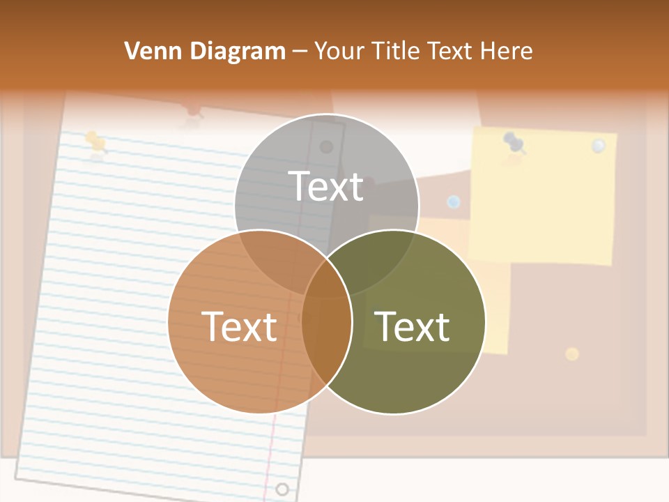 Cork Empty Reminder PowerPoint Template
