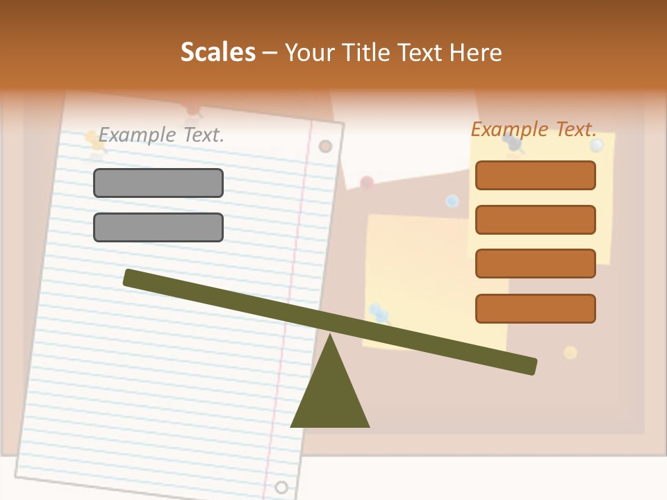 Cork Empty Reminder PowerPoint Template