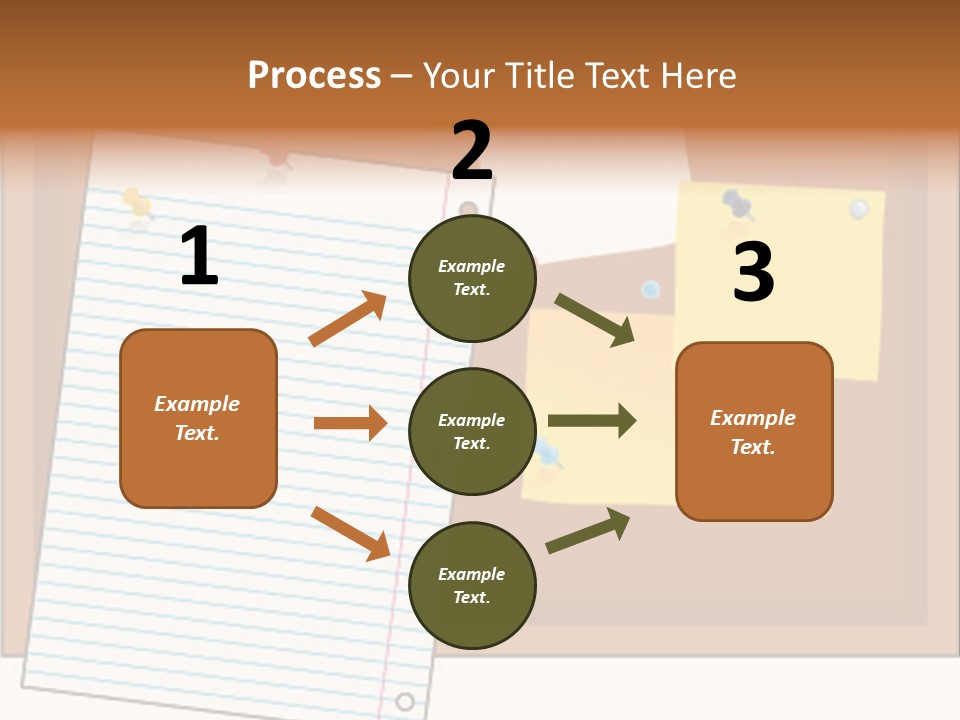 Cork Empty Reminder PowerPoint Template