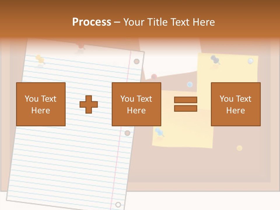 Cork Empty Reminder PowerPoint Template
