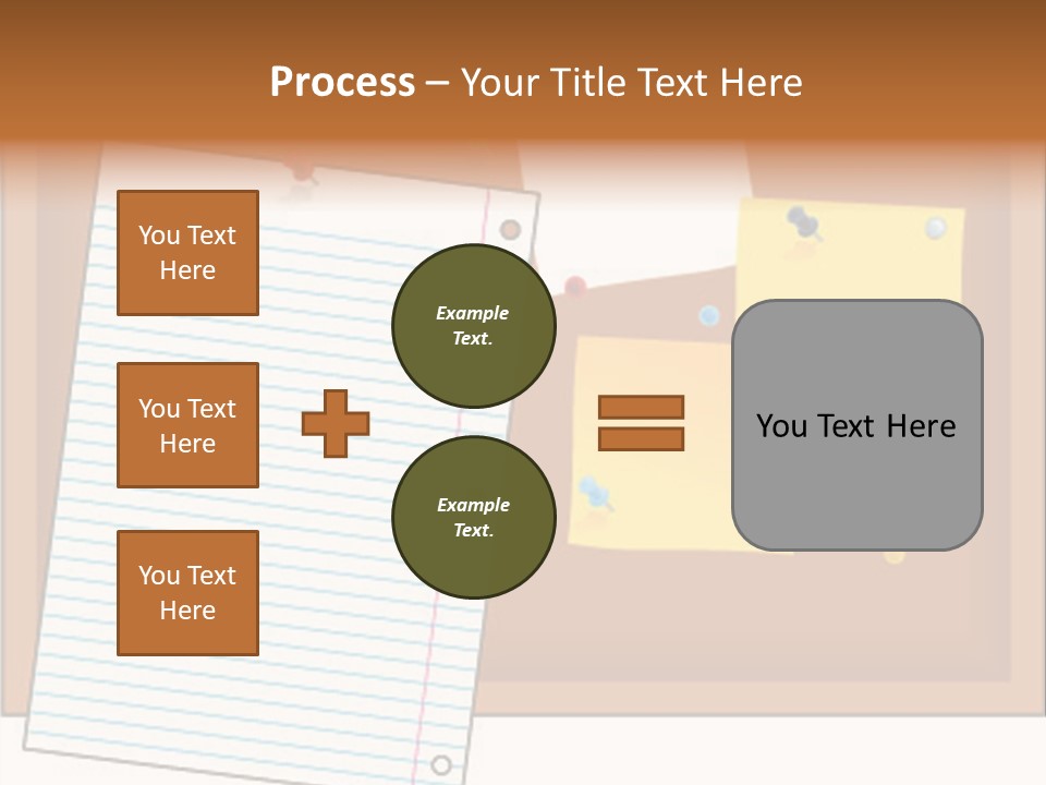 Cork Empty Reminder PowerPoint Template