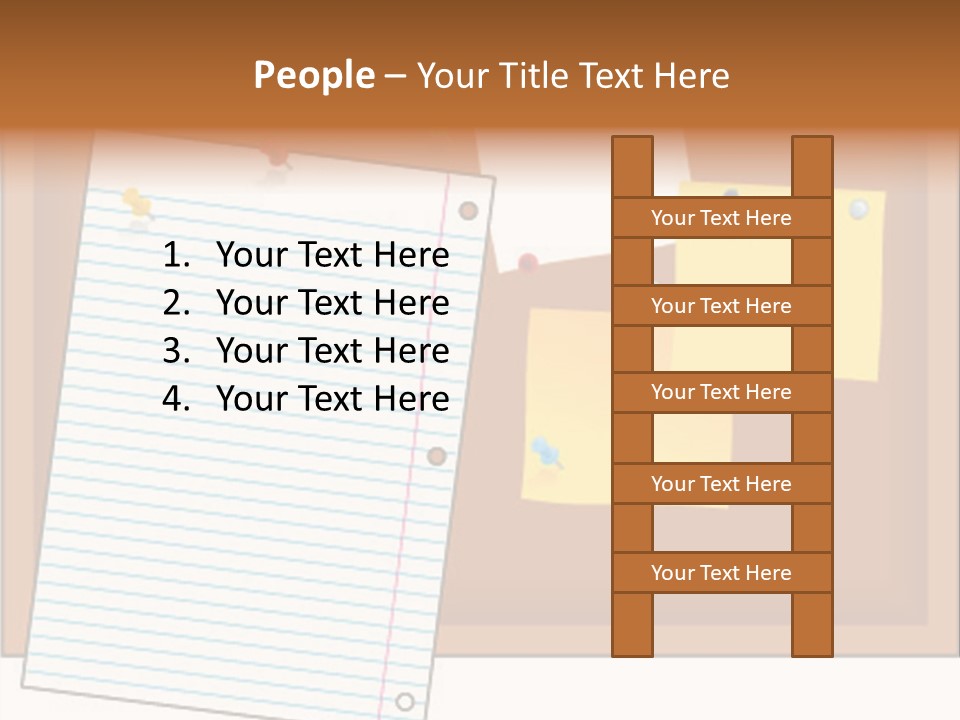 Cork Empty Reminder PowerPoint Template