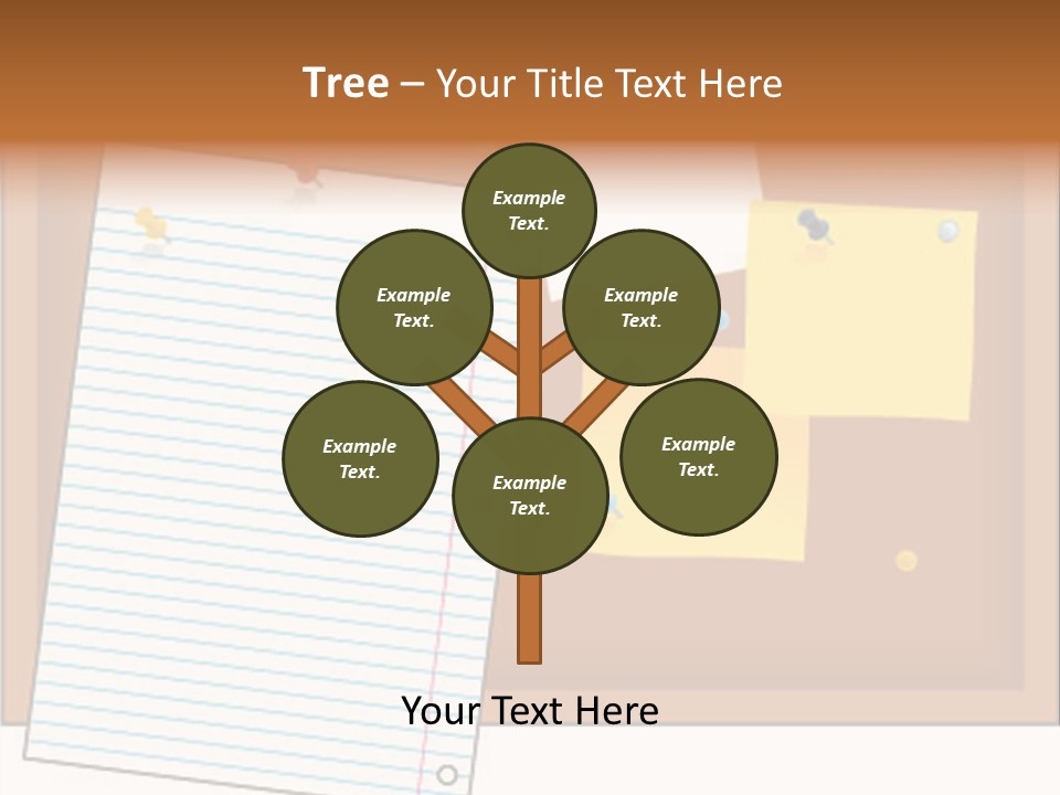 Cork Empty Reminder PowerPoint Template