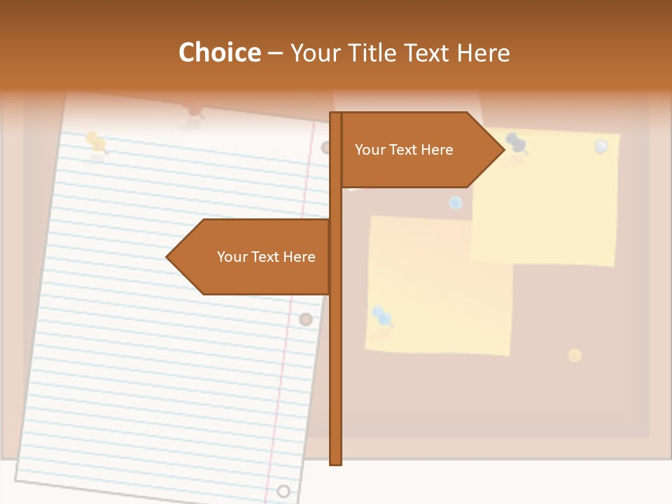 Cork Empty Reminder PowerPoint Template