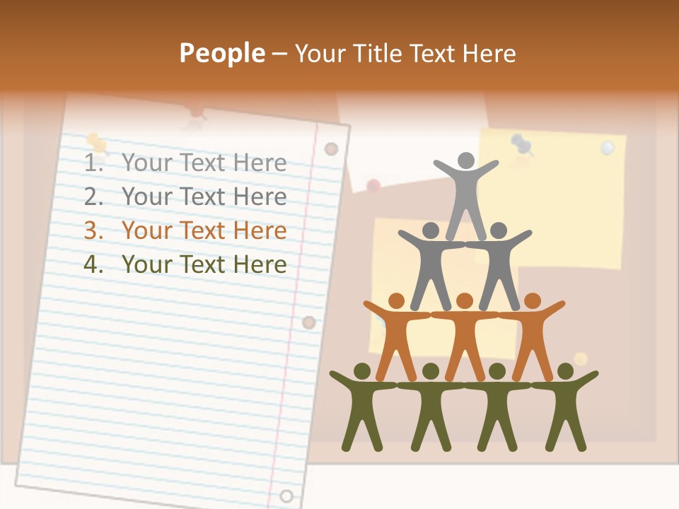 Cork Empty Reminder PowerPoint Template