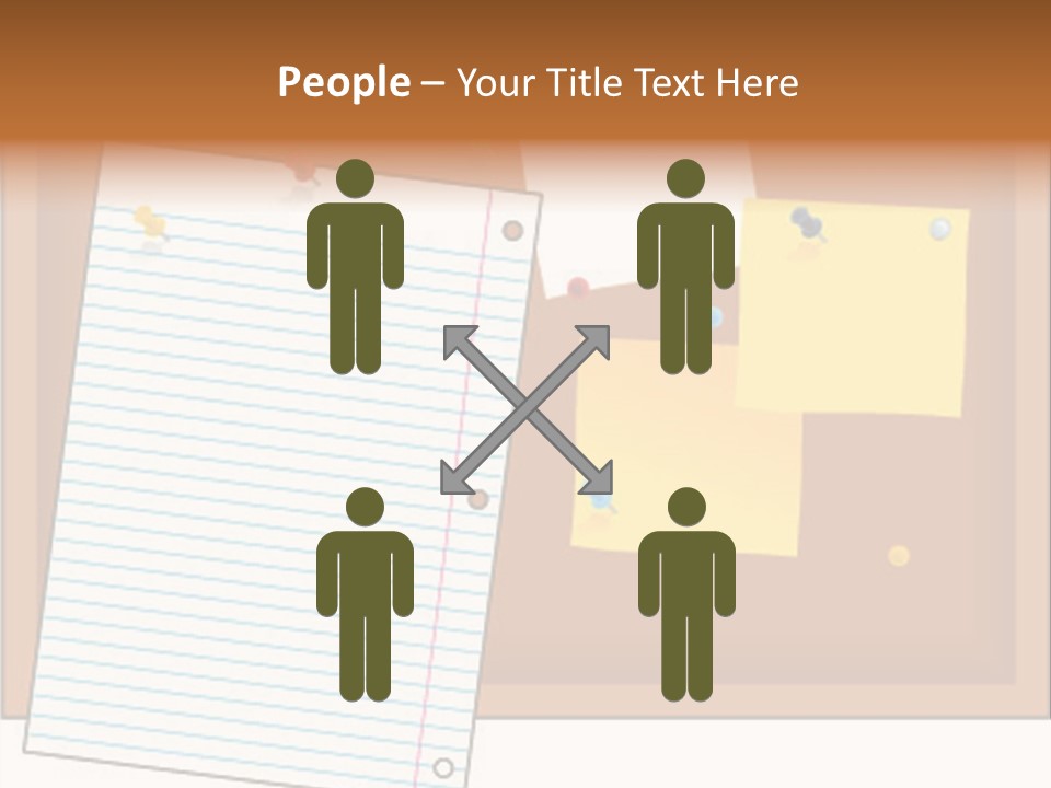 Cork Empty Reminder PowerPoint Template