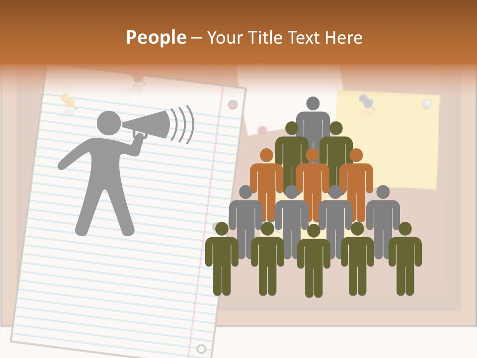 Cork Empty Reminder PowerPoint Template