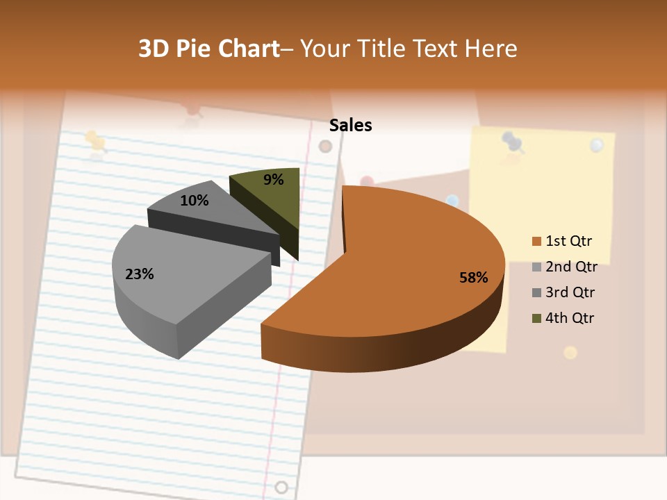 Cork Empty Reminder PowerPoint Template