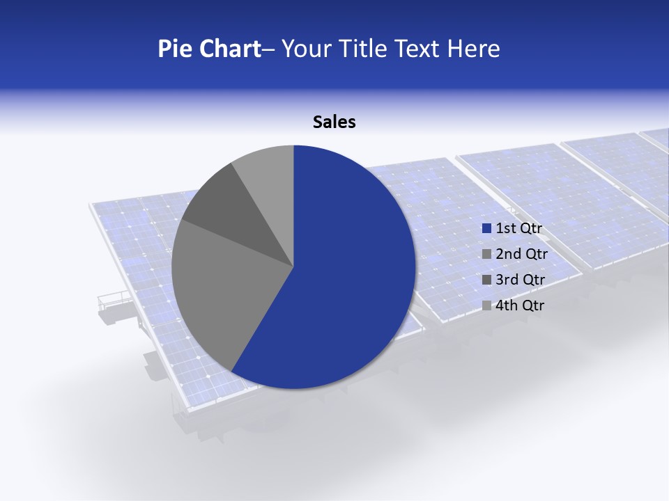 A Row Of Solar Panels On A White Background PowerPoint Template