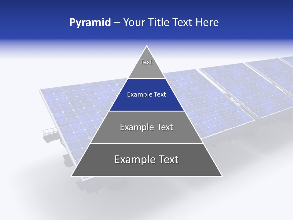 A Row Of Solar Panels On A White Background PowerPoint Template