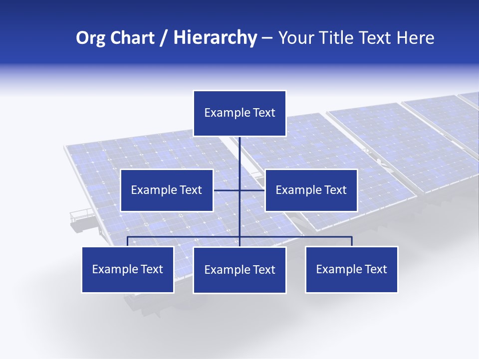 A Row Of Solar Panels On A White Background PowerPoint Template
