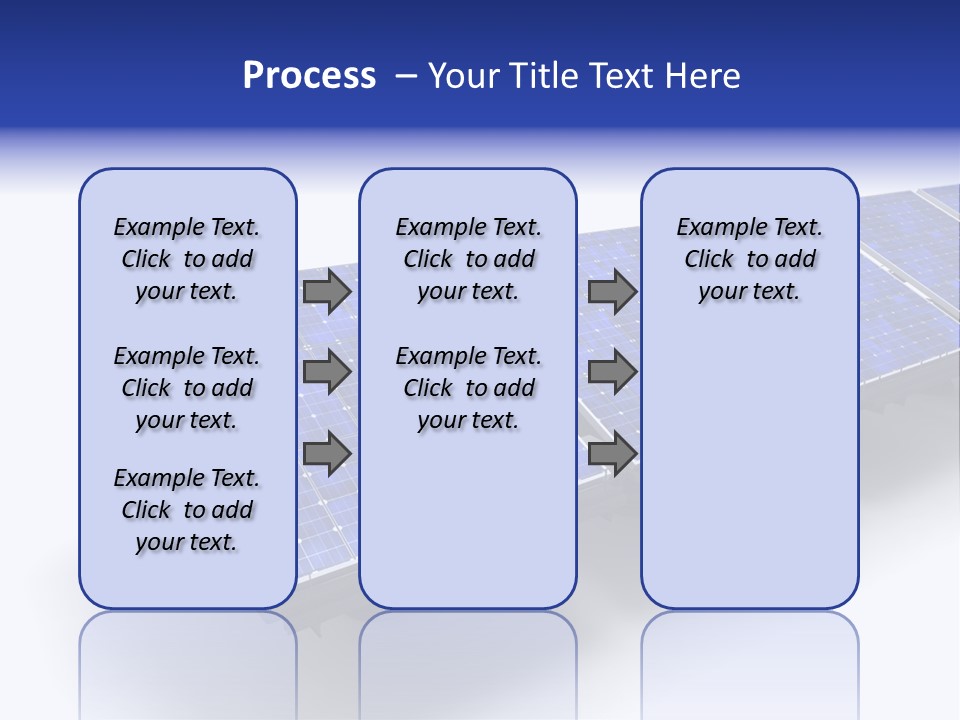 A Row Of Solar Panels On A White Background PowerPoint Template