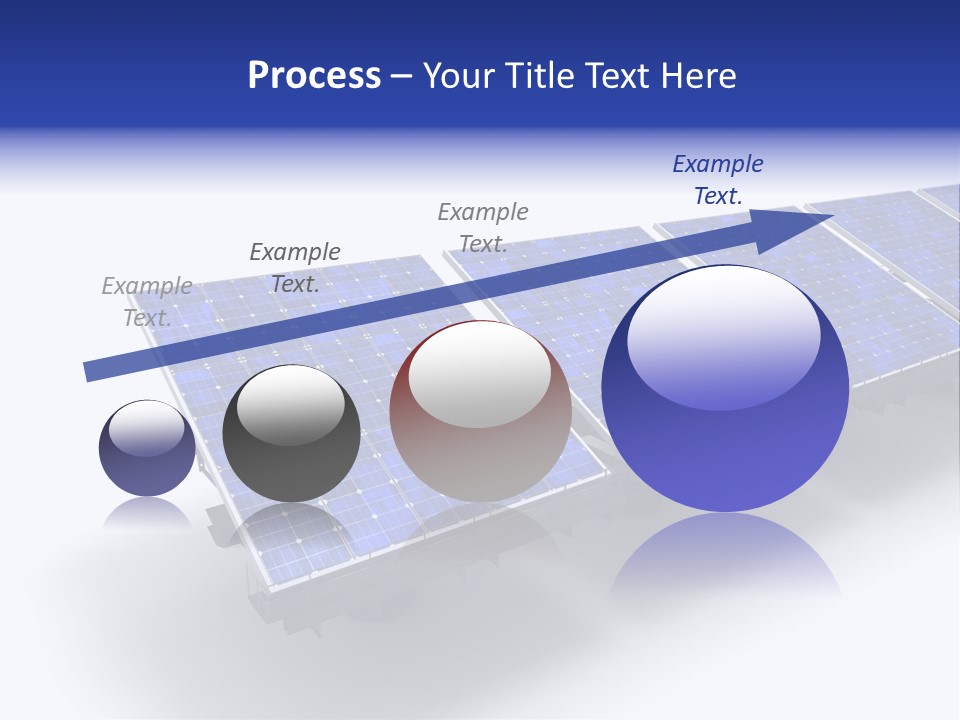 A Row Of Solar Panels On A White Background PowerPoint Template