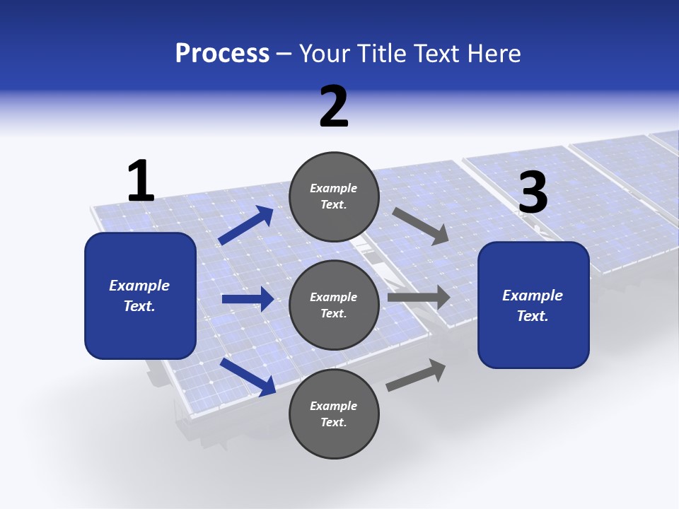 A Row Of Solar Panels On A White Background PowerPoint Template