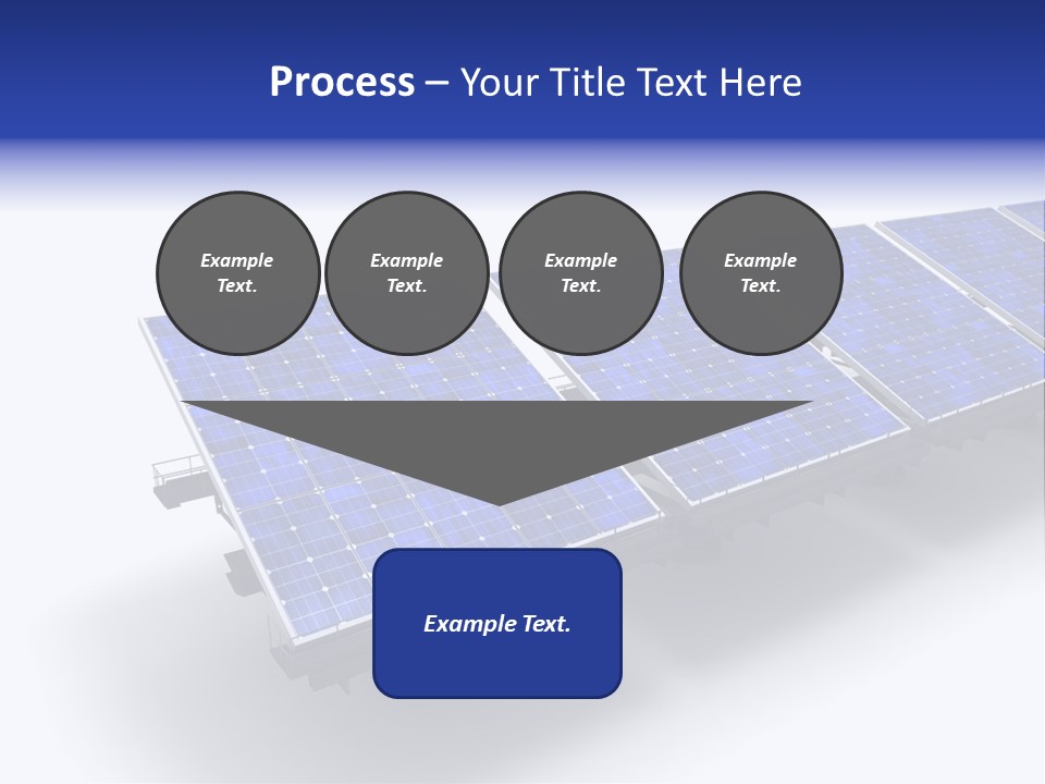 A Row Of Solar Panels On A White Background PowerPoint Template