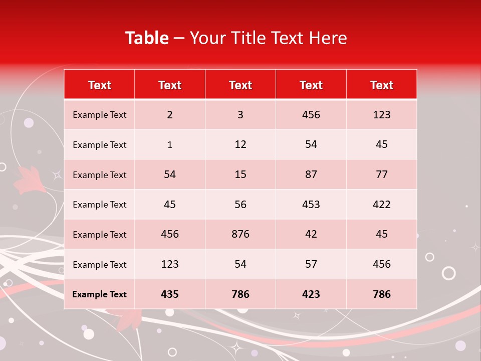 A Black And Red Background With Swirls And Leaves PowerPoint Template