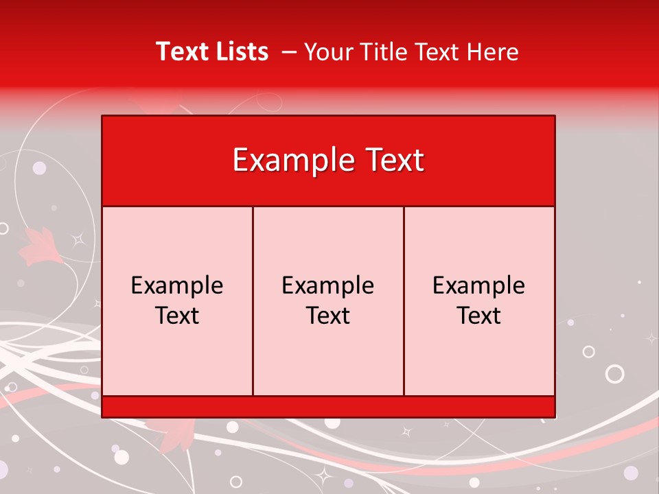 A Black And Red Background With Swirls And Leaves PowerPoint Template