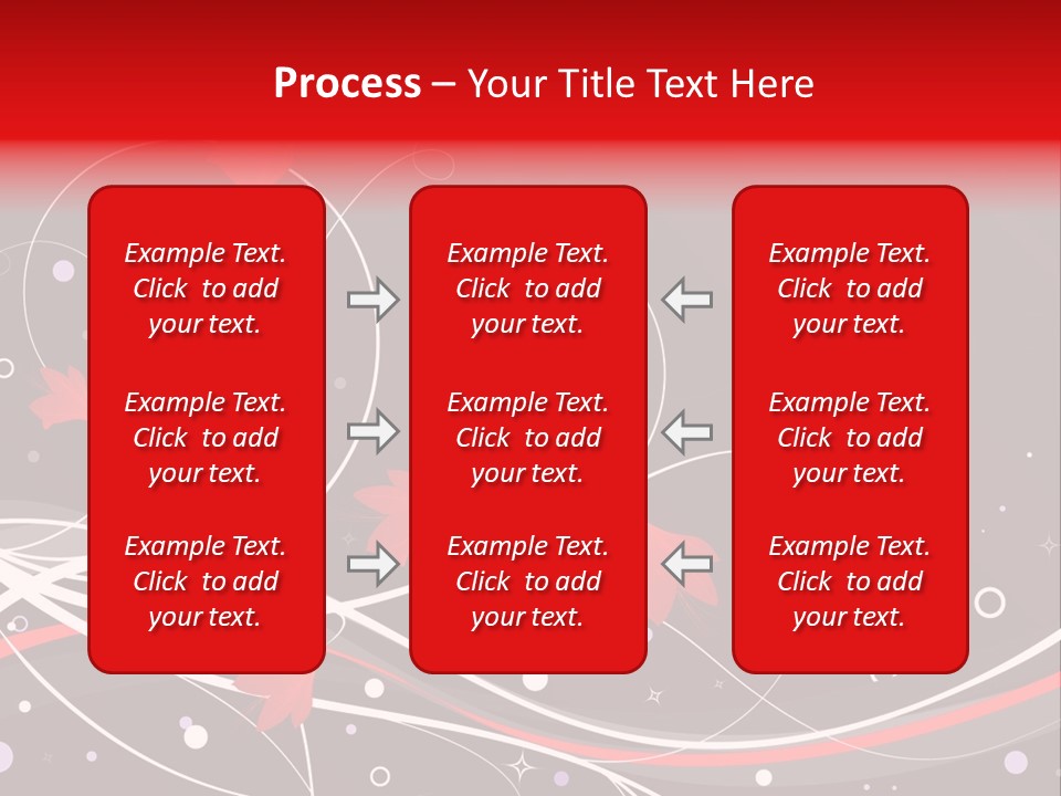A Black And Red Background With Swirls And Leaves PowerPoint Template