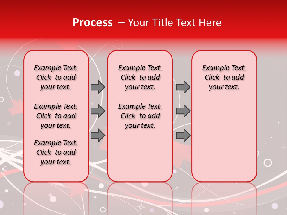 A Black And Red Background With Swirls And Leaves PowerPoint Template