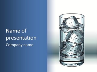 Water Blue Health PowerPoint Template