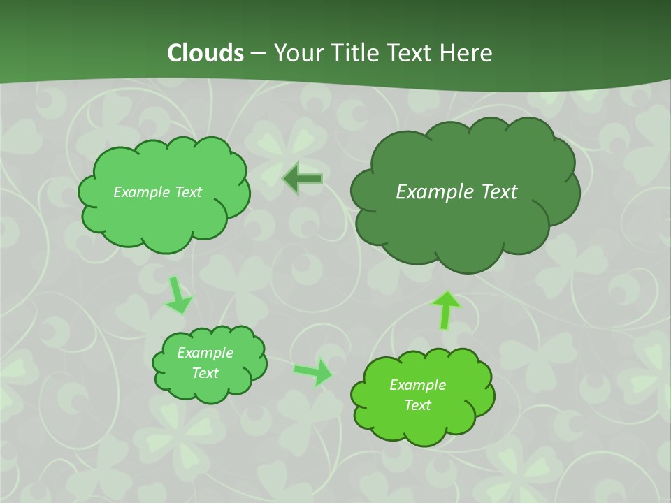 Cloudy Cloudscape Bright PowerPoint Template