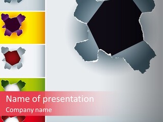 Backgrounds Red Green PowerPoint Template