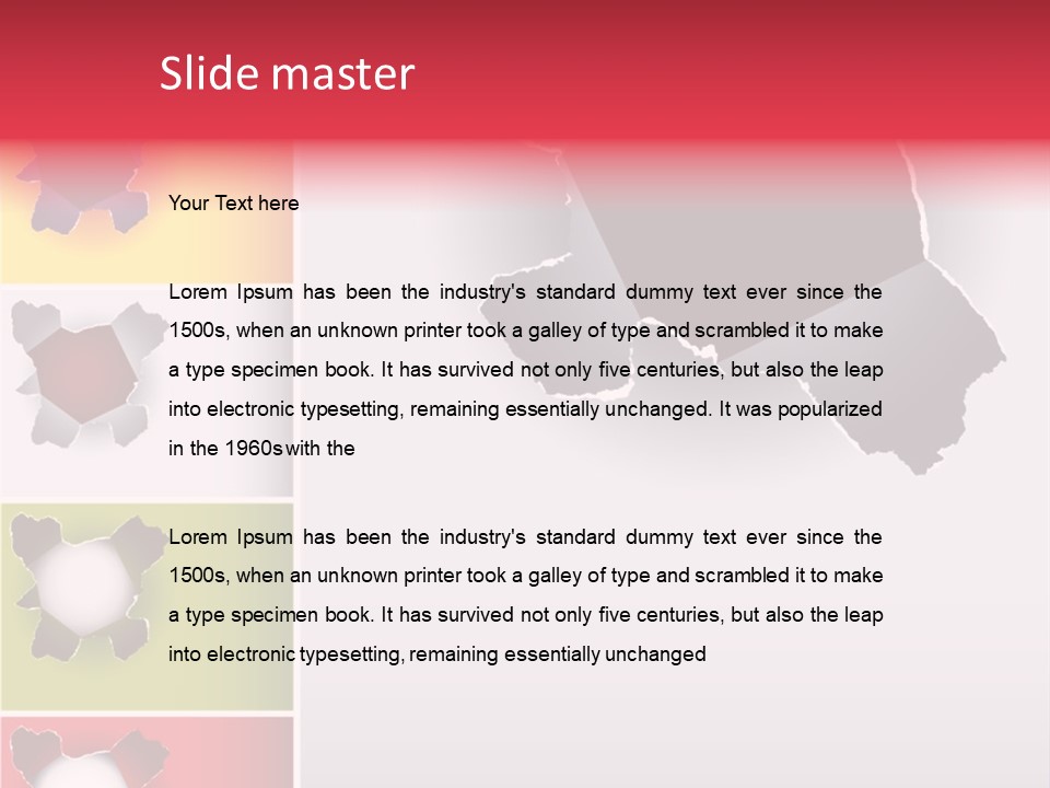 Backgrounds Red Green PowerPoint Template