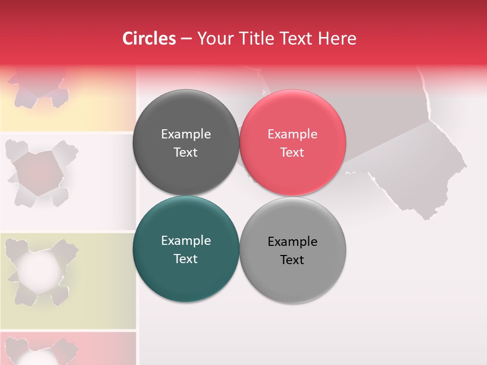 Backgrounds Red Green PowerPoint Template