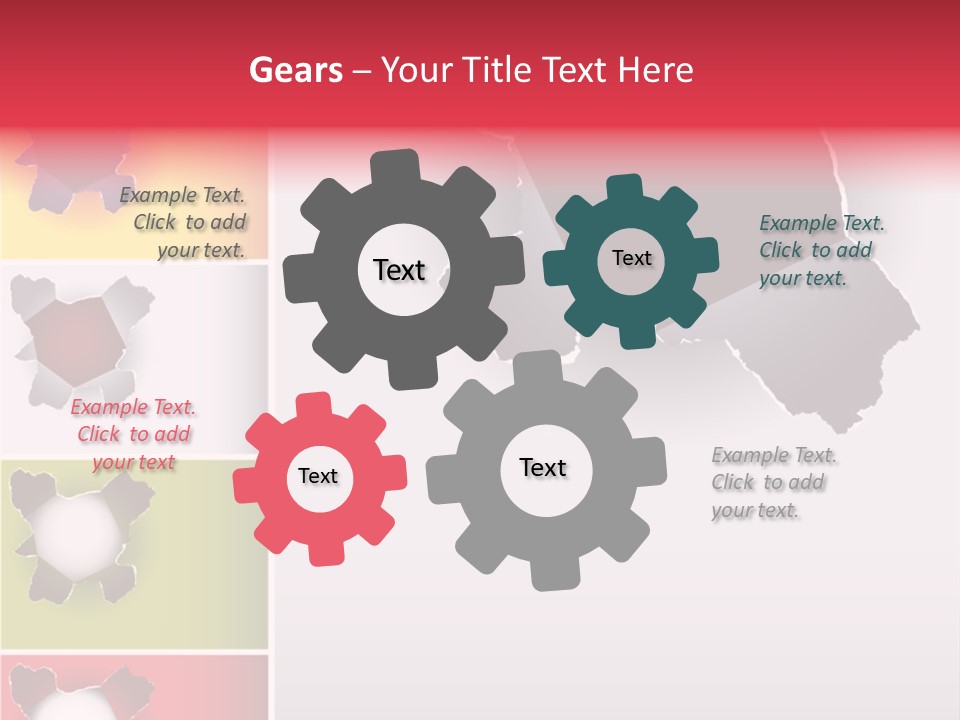 Backgrounds Red Green PowerPoint Template