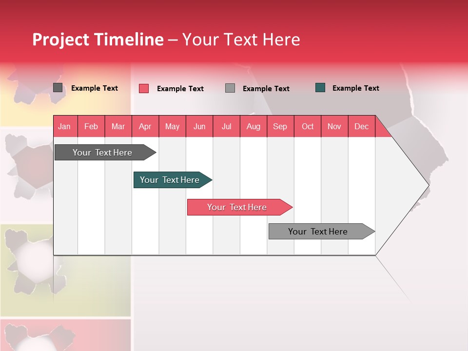 Backgrounds Red Green PowerPoint Template