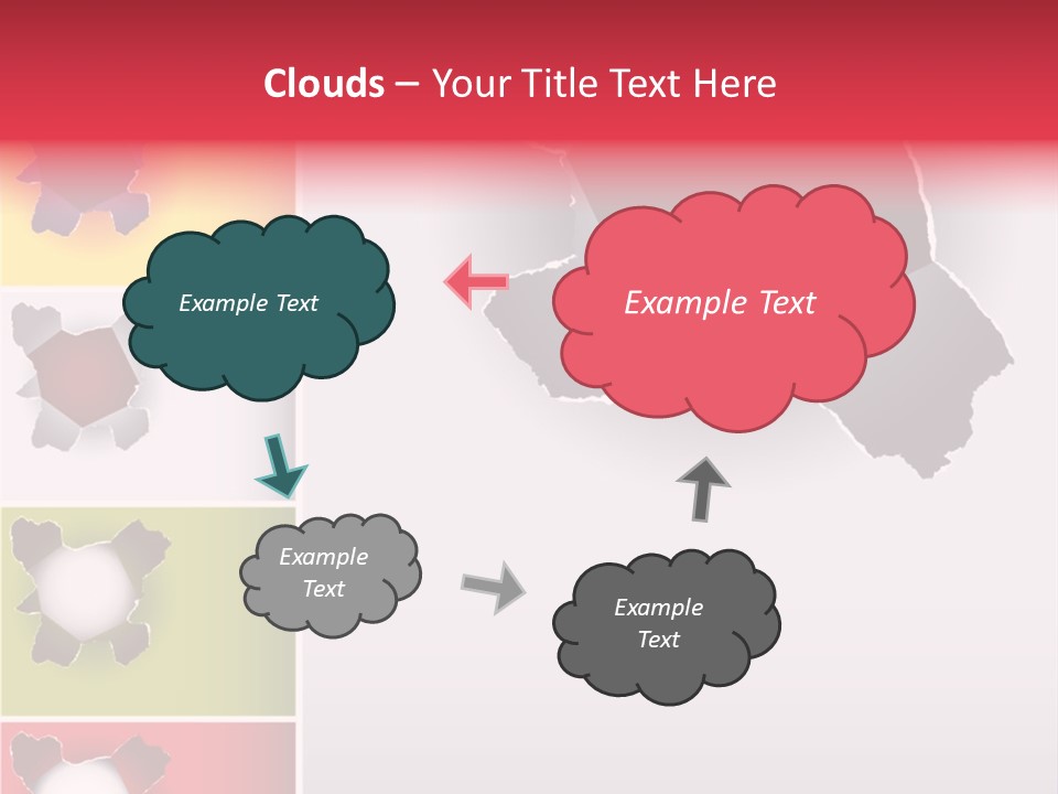 Backgrounds Red Green PowerPoint Template