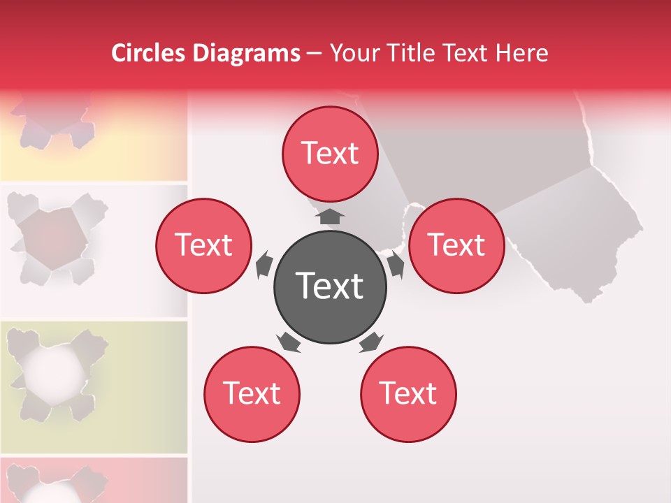 Backgrounds Red Green PowerPoint Template