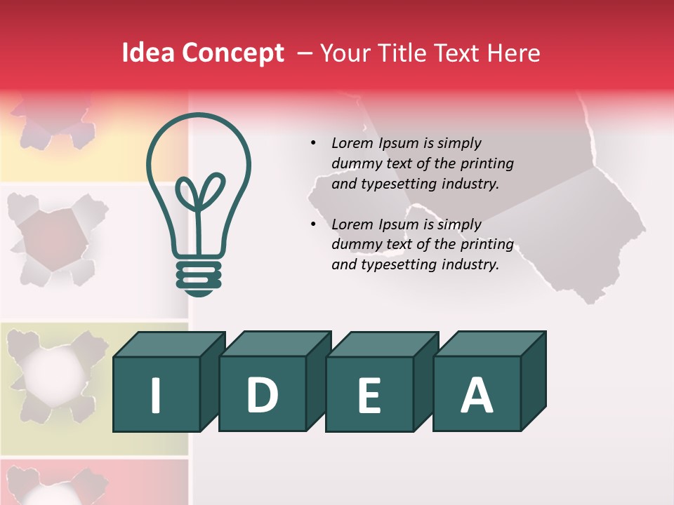 Backgrounds Red Green PowerPoint Template