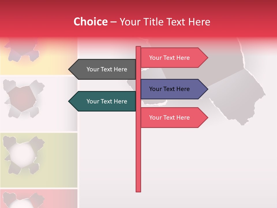 Backgrounds Red Green PowerPoint Template