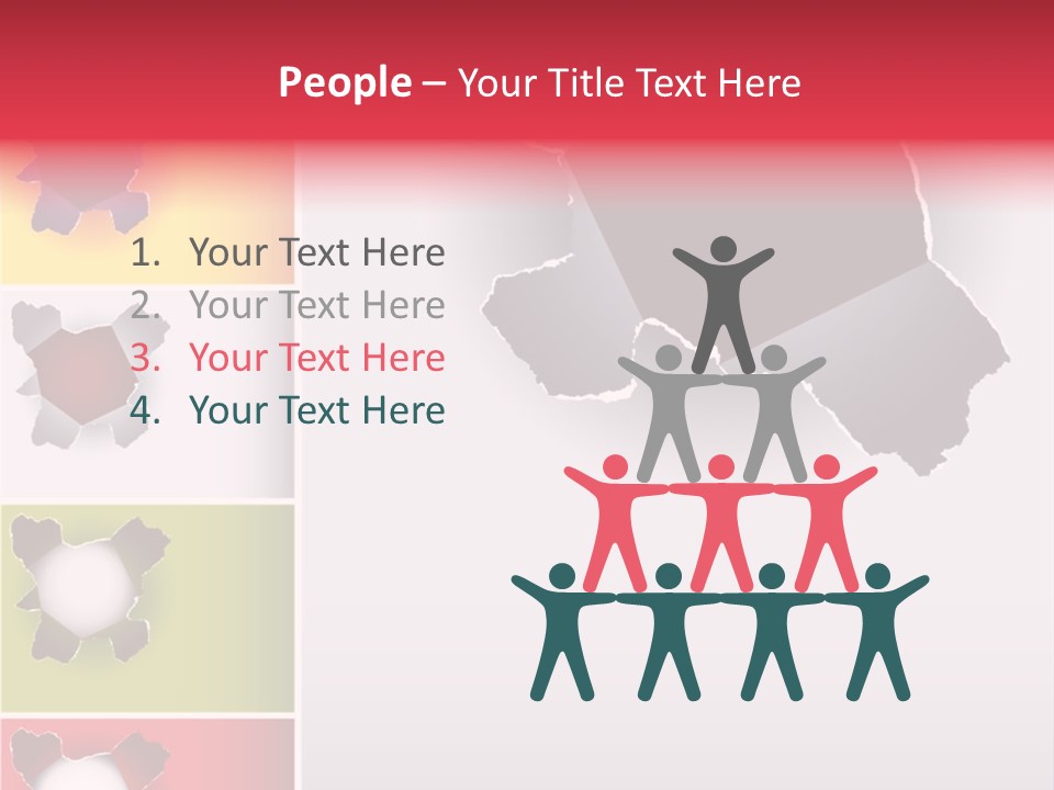 Backgrounds Red Green PowerPoint Template