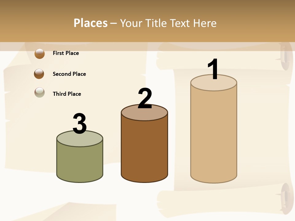 Curled Sign Folded PowerPoint Template