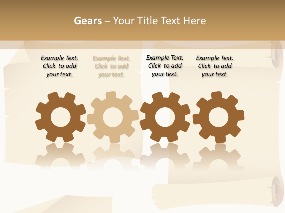 Curled Sign Folded PowerPoint Template